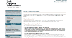 Desktop Screenshot of basiccomputerinformation.ca