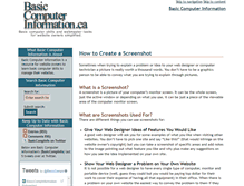 Tablet Screenshot of basiccomputerinformation.ca